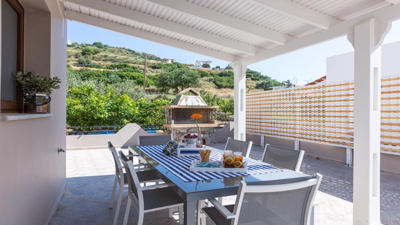 Villa Anemeli - Luxury Pool Villa With Gorgeous Seaview Kíssamos Exterior foto